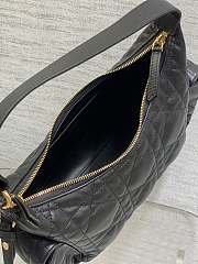 Dior Medium D-Dream Bag Black Lambskin 24x14x9cm - 6