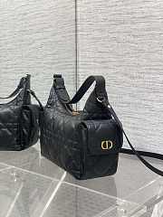 Dior Medium D-Dream Bag Black Lambskin 24x14x9cm - 5