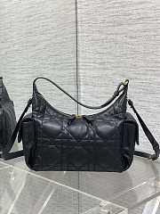 Dior Medium D-Dream Bag Black Lambskin 24x14x9cm - 3