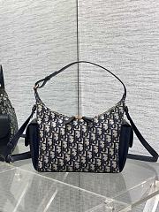 Dior Medium D-Dream Bag Oblique Blue 24x14x9cm - 1