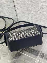 Dior Medium D-Dream Bag Oblique Blue 24x14x9cm - 5