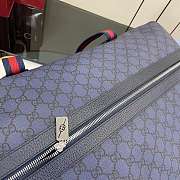 Gucci Medium Webbing Travel Bag Dark Blue 47x30x27cm - 2