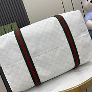 Gucci Medium Webbing Travel Bag White 47x30x27cm - 4