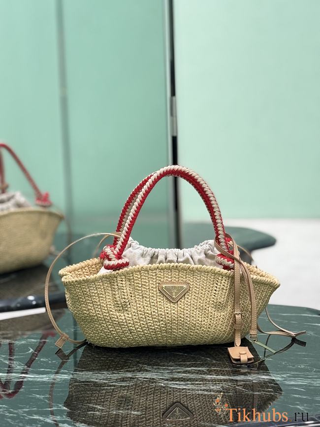 Prada Small Crochet Bag Natural 25x11.5x14cm - 1