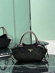 Prada Small Crochet Bag Black 25x11.5x14cm - 1