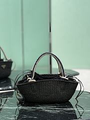 Prada Small Crochet Bag Black 25x11.5x14cm - 6