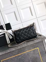 Chanel Phone Holder Chain Black Caviar Gold 21x12x5.5cm - 3