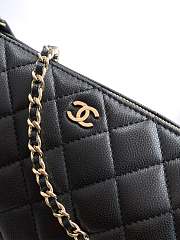 Chanel Phone Holder Chain Black Caviar Gold 21x12x5.5cm - 2