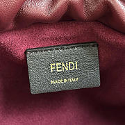 Fendi Mamma Baguette Medium Burgundy Leather Bag 26.5x18x8.5cm - 2