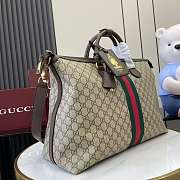 Gucci Savoy Medium Travel Bag Brown 48x28x18cm - 5