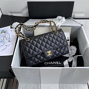 Chanel Flap Bag Caviar In Black 25cm With Gold Hardware - 2