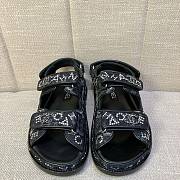 Chanel Dad Sandal Black Denim Crystal - 4