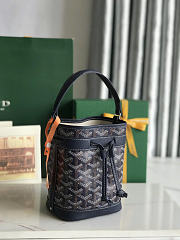 Goyard Petit Flot Mini Bucket Bag Navy Blue 17.5x12x10cm - 4