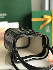 Goyard Petit Flot Mini Bucket Bag Black 17.5x12x10cm - 6