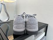 Chanel Grey Tweed Sneakers - 5