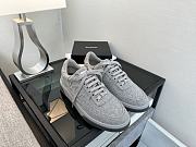 Chanel Grey Tweed Sneakers - 4