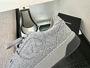 Chanel Grey Tweed Sneakers - 2