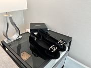 Chanel Velvet Ballerinas with Bow - 1