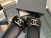 Chanel Velvet Ballerinas with Bow - 3