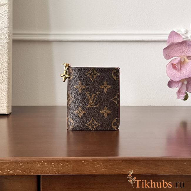 Louis Vuiton LV Charms Wallet Monogram Pink 10x9x2.5cm - 1