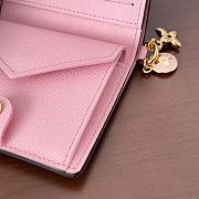 Louis Vuiton LV Charms Wallet Monogram Pink 10x9x2.5cm - 4