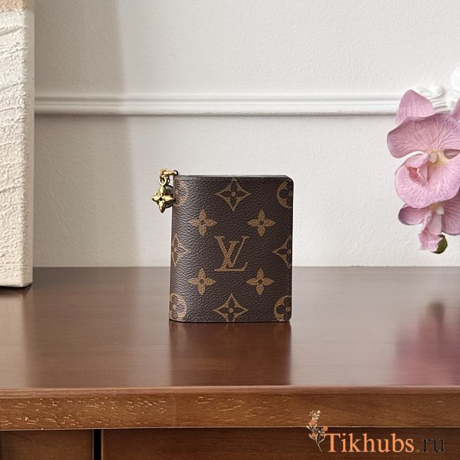 Louis Vuiton LV Charms Wallet Monogram Blue 10x9x2.5cm - 1