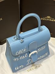 Delvaux L'Humour MM Black Blue 28x15x26cm - 2