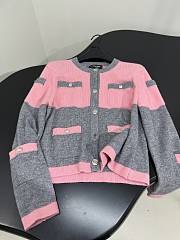 Chanel Grey Pink Cardigan - 2