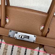 Hermes Birkin Shoulder Brown 29 Silver 29x16x14cm - 6
