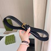 Gucci Black Gold Belt 4cm - 4