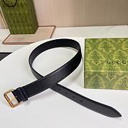 Gucci Black Gold Belt 4cm - 3
