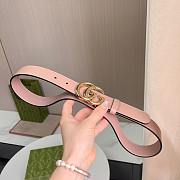 Gucci Pink Gold Belt 3cm - 4