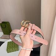 Gucci Pink Gold Belt 3cm - 3