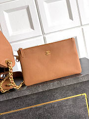 Chanel Medium 25C Hobo Bag Light Brown Caviar Gold 40x30x15cm - 6