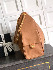 Chanel Medium 25C Hobo Bag Light Brown Caviar Gold 40x30x15cm - 3
