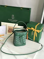 Goyard Petit Flot Mini Bucket Bag Green 17.5x12x10cm - 6