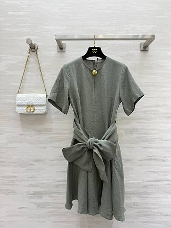 Loewe Pebble Dress Viscose Linen