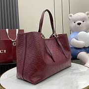 Gucci GG Emblem Large Tote Bag Red 38x25x15cm - 2