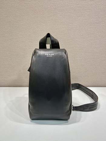 Prada Nappa Leather Backpack Dark Brown 32x18.5x11cm