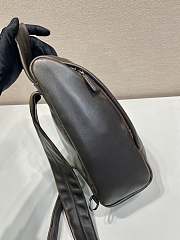 Prada Nappa Leather Backpack Dark Brown 32x18.5x11cm - 4