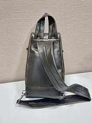 Prada Nappa Leather Backpack Dark Brown 32x18.5x11cm - 3