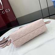 Gucci GG Emblem Small Shoulder Bag Pink 22x14x8cm - 4