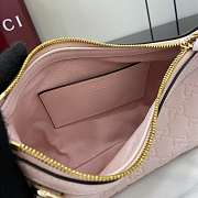 Gucci GG Emblem Small Shoulder Bag Pink 22x14x8cm - 2