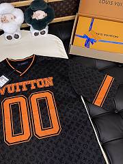 Louis Vuitton LV Black & Orange Football Jersey - 3