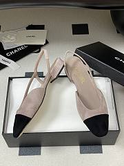 Chanel Slingback Suede Pink Flats - 5