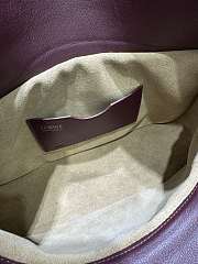 Loewe Medium Ola Bag Smooth Calfskin Dark Burgundy 26x18x13cm - 5
