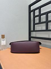 Loewe Medium Ola Bag Smooth Calfskin Dark Burgundy 26x18x13cm - 3