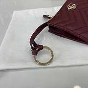 Gucci GG Marmont Zip Key Pouch Red 12x8.5cm - 6