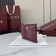 Gucci GG Marmont Zip Key Pouch Red 12x8.5cm - 4