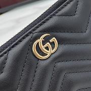 Gucci GG Marmont Zip Key Pouch Black 12x8.5cm - 3